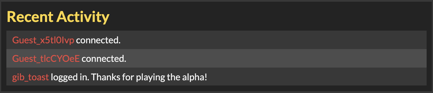 An alpha player appeared!