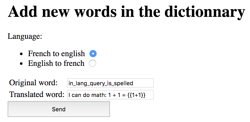 "Dictionnary"